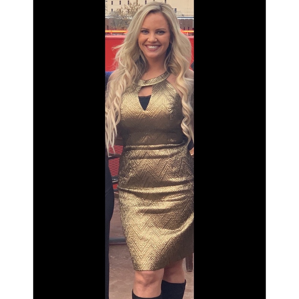 Beautiful Gold Cocktail Dress